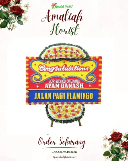 Sewa Papan Bunga Maleber